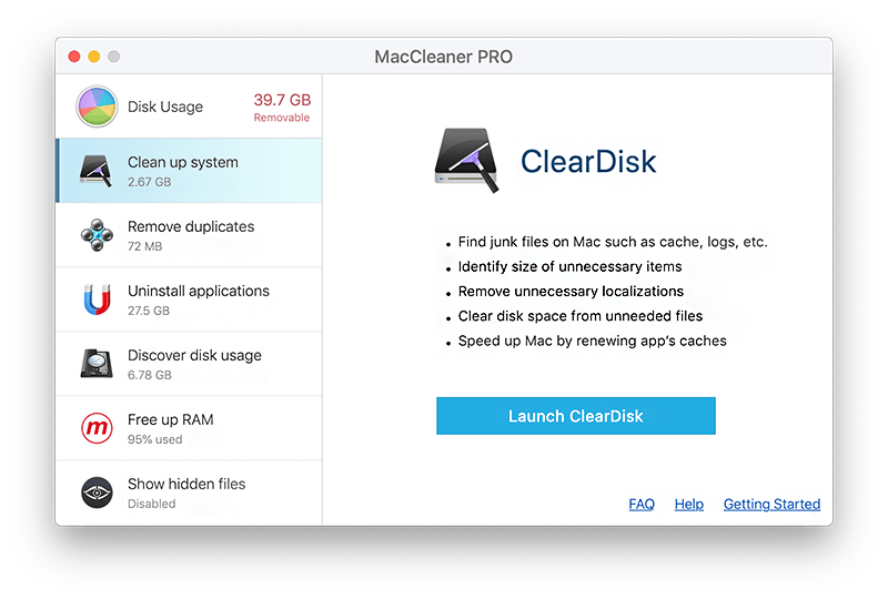 mac cleaner liberer espace disque