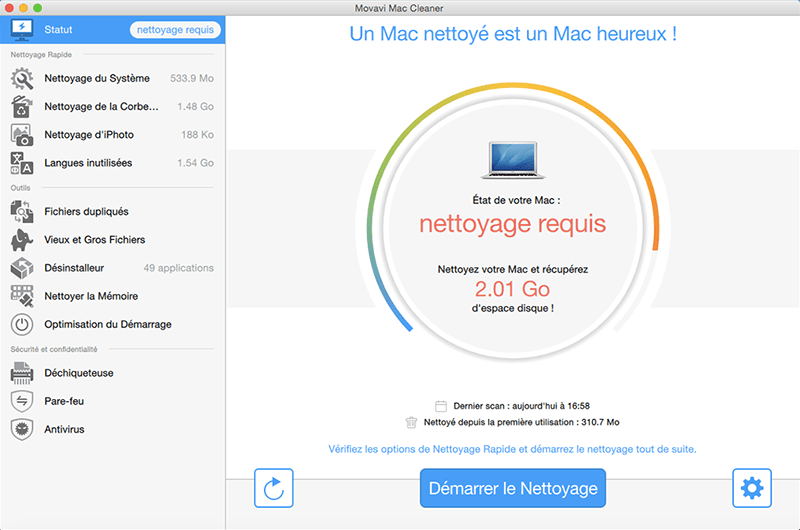 mac cleaner recuperer espace stockage