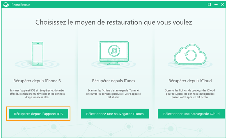 restauration fichiers phonerescue