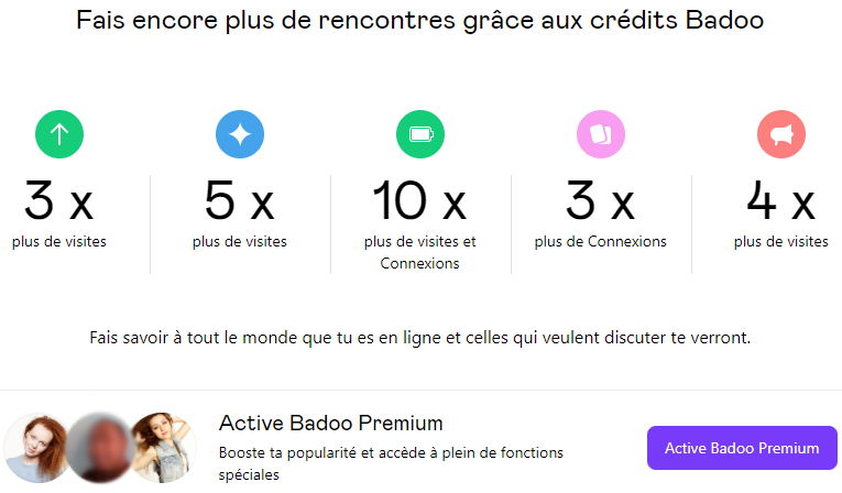 badoo fontionnalite boost popularite