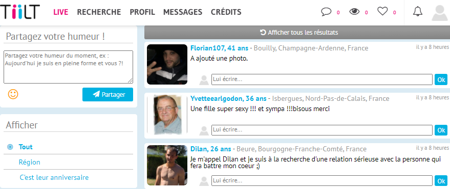 tiilt site reseau social