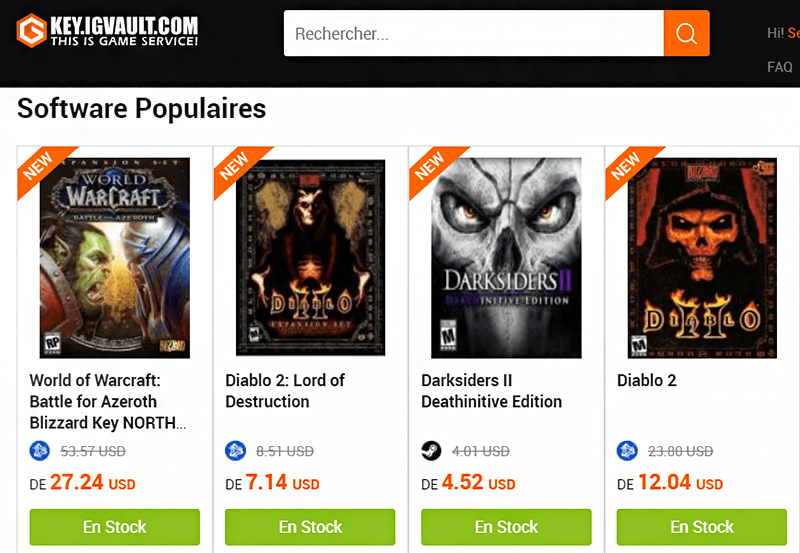 igvault vente jeux dematerialises avis