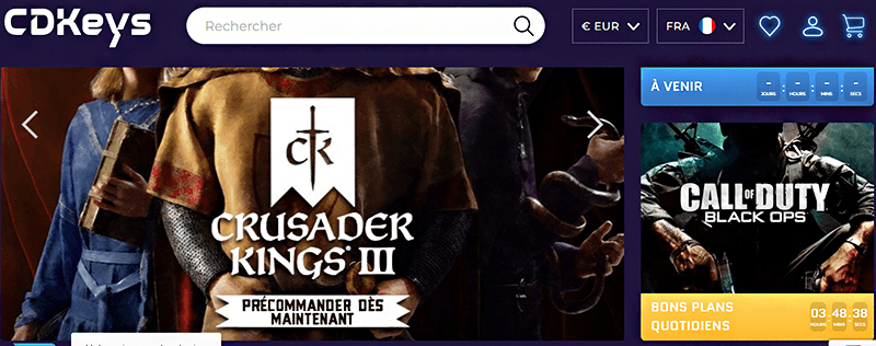 plateforme cdkeys vente jeux video avis